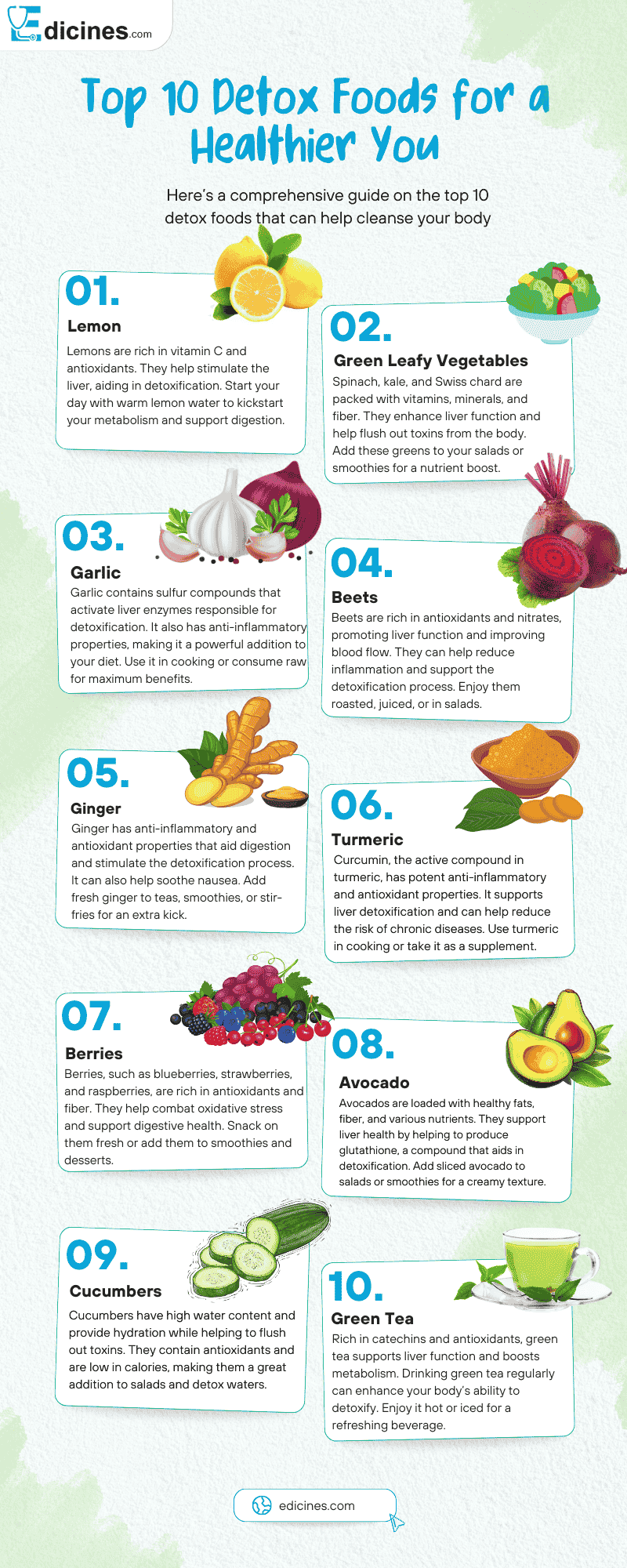 Top 10 Detox Foods for a Healthier You - Detox Diets Guide